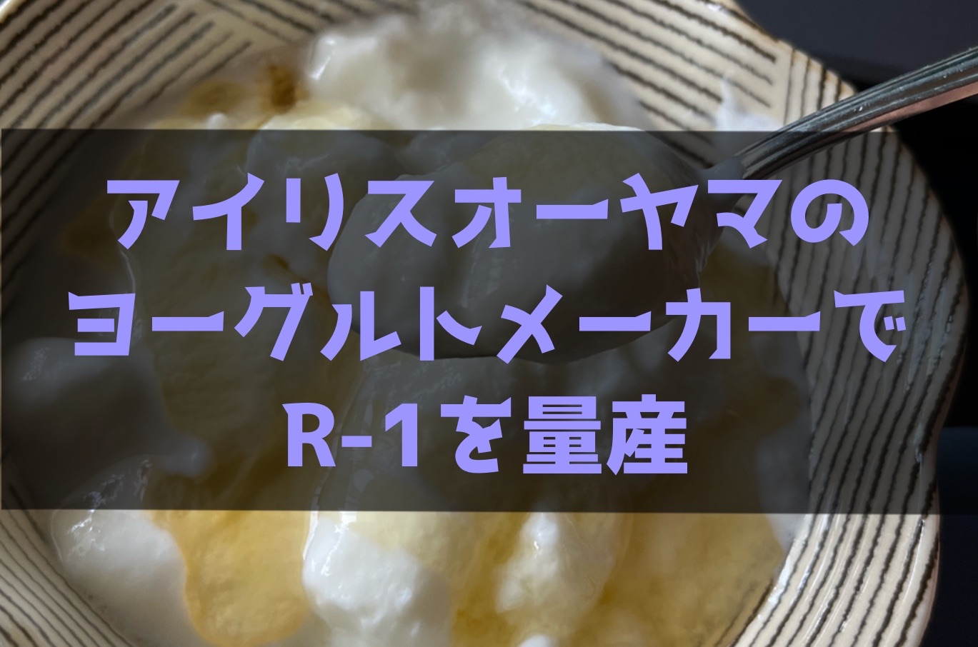 【超節約】アイリスオーヤマのヨーグルトメーカーでR1を量産【レシピあり】